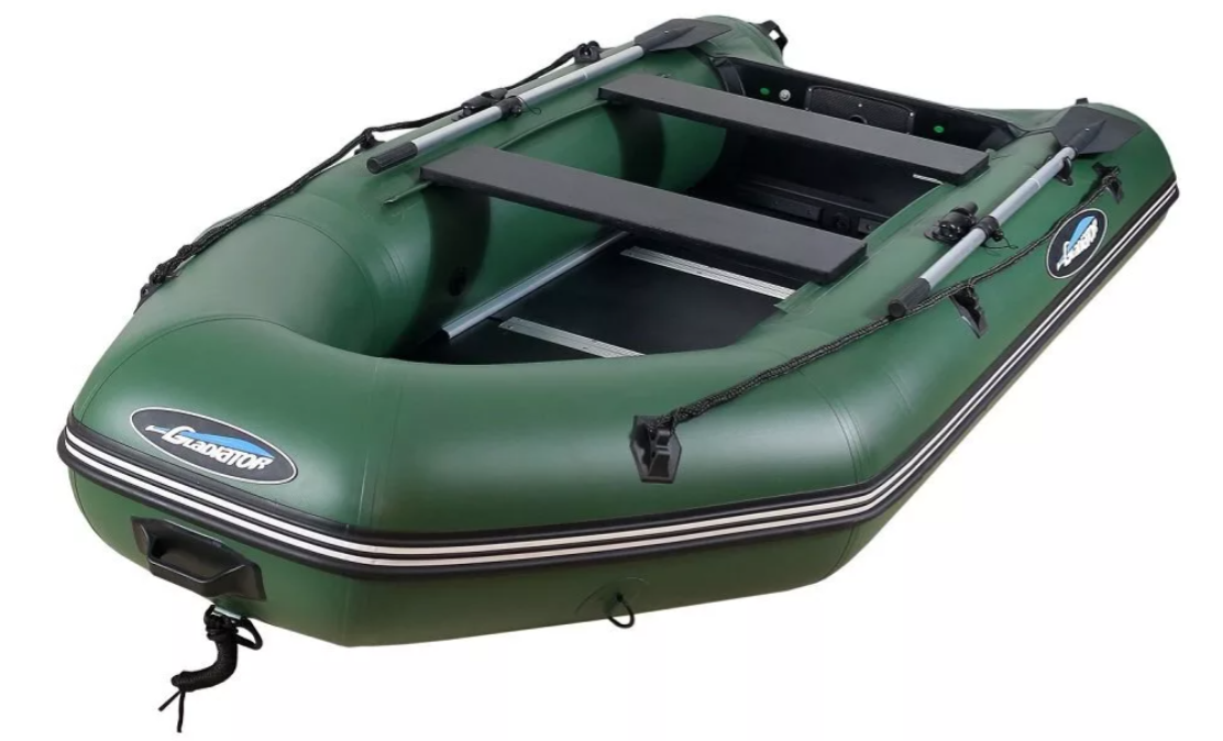 МОТОРНО-ГРЕБНАЯ ЛОДКА ПВХ GLADIATOR А 340 ТК С ФАНЕРНЫМ ПОЛОМ в Комсомольске-на-Амуре