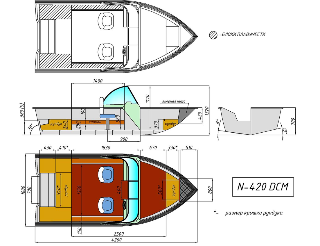 Алюминиевый катер Неман-420 DCM в Комсомольске-на-Амуре