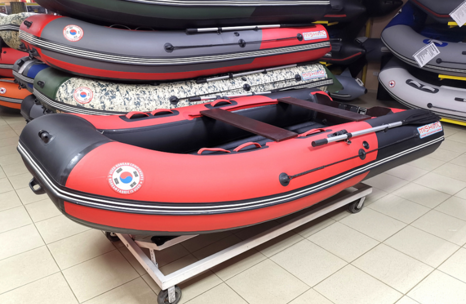 КОМПЛЕКТ Лодка MISHIMO PRO 350 + ЛОДОЧНЫЙ МОТОР MARLIN MP 9.9 (20) AMHS PRO в Комсомольске-на-Амуре