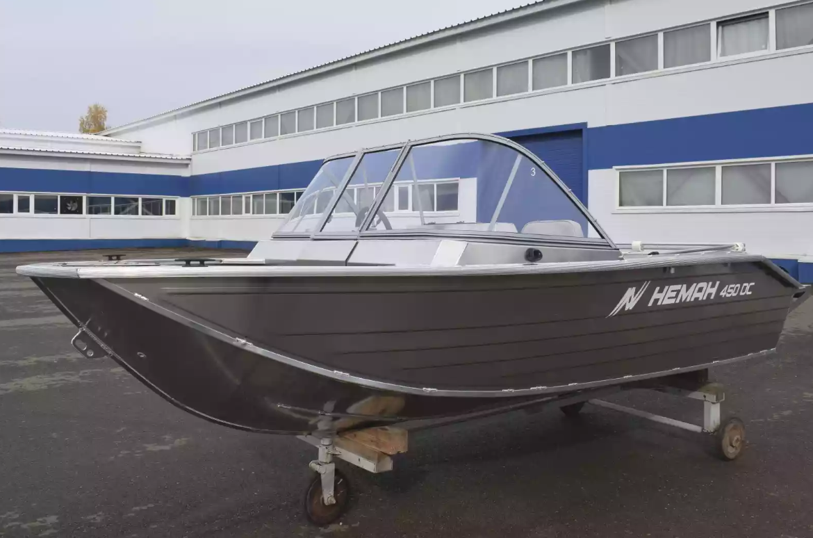 Алюминиевый катер Неман-450 DC NEW без покраски в Комсомольске-на-Амуре