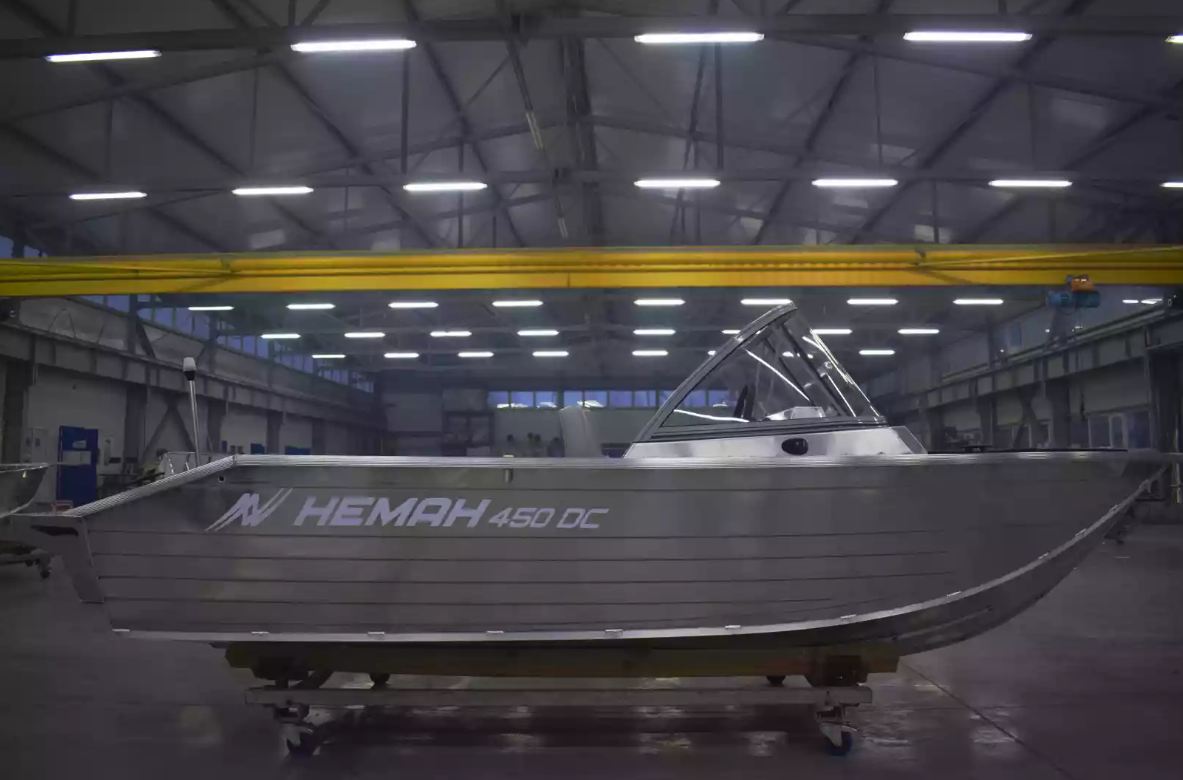 Алюминиевый катер Неман-450 DC NEW без покраски в Комсомольске-на-Амуре