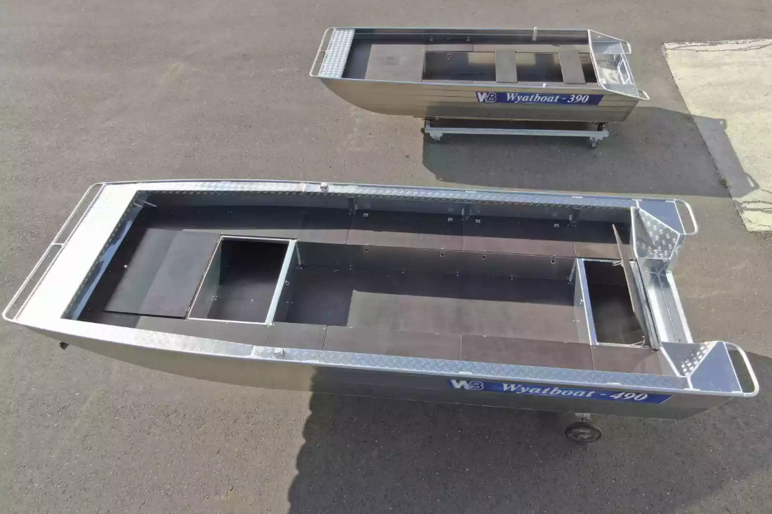 Алюминиевая лодка Wyatboat-490 Jonboat в Комсомольске-на-Амуре