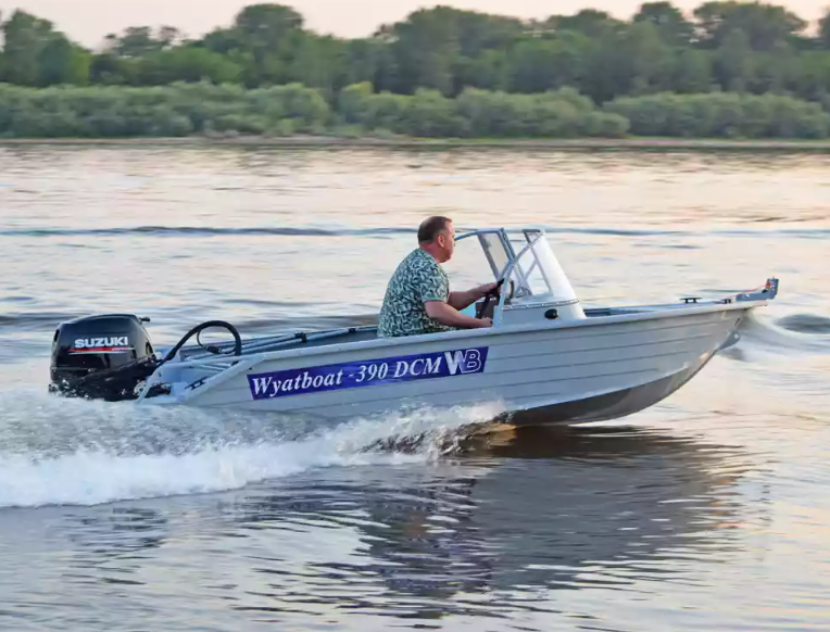 Алюминиевый катер Wyatboat-390 DCM в Комсомольске-на-Амуре