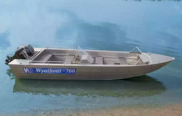 Алюминиевый катер Wyatboat-700 в Комсомольске-на-Амуре