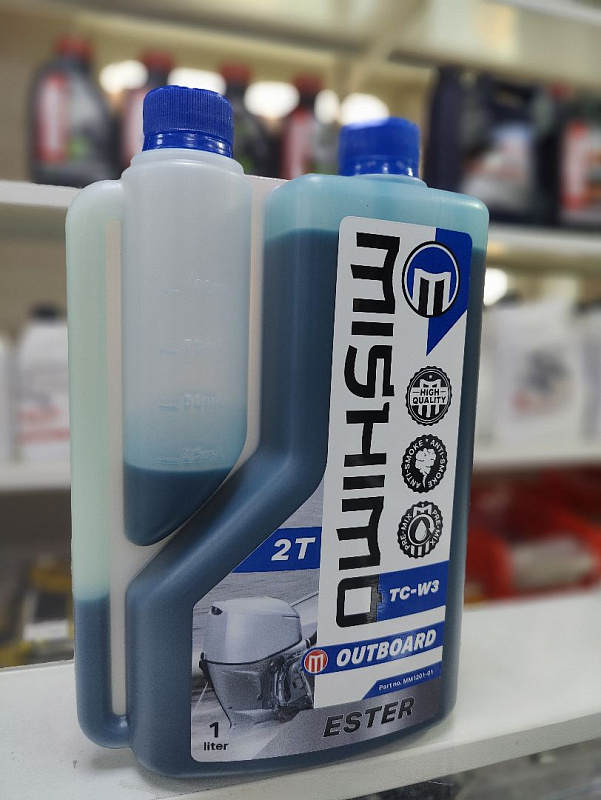 Масло MISHIMO 2T OUTBOARD (ESTER) полусинтетика 1 л в Комсомольске-на-Амуре