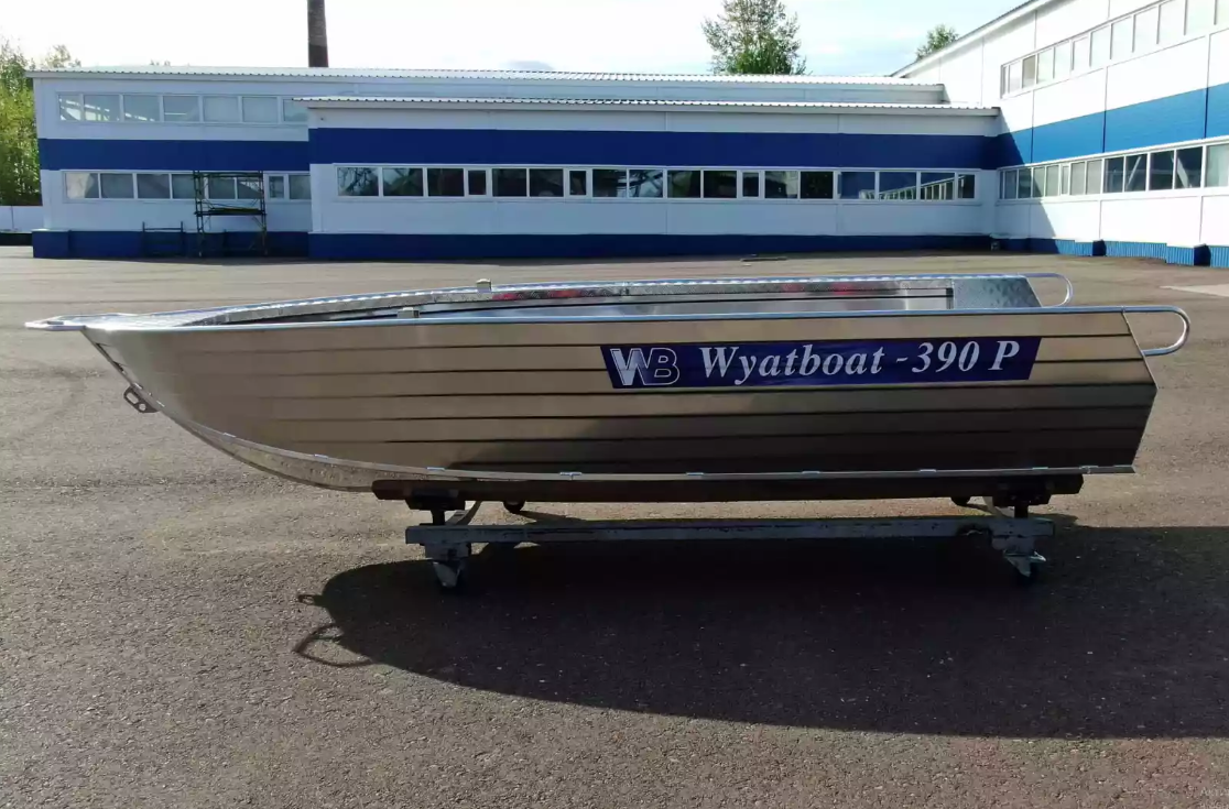 Алюминиевая лодка Wyatboat-390РМ увеличенный борт в Комсомольске-на-Амуре
