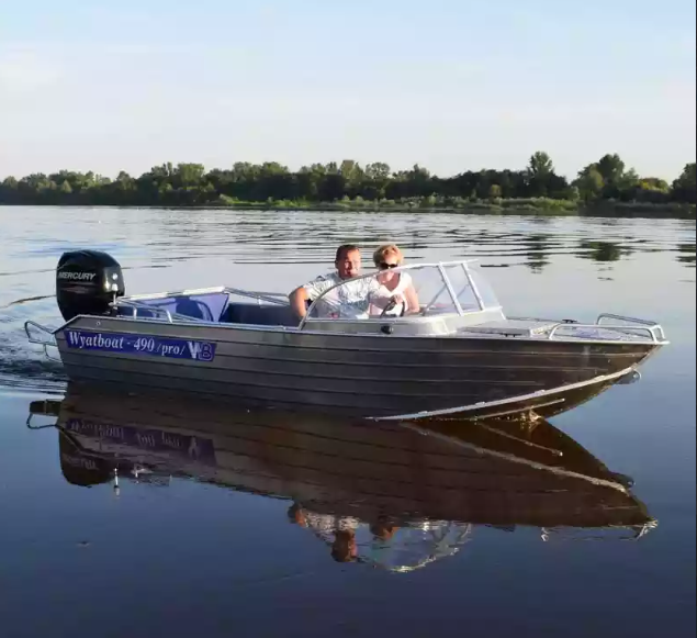 Алюминиевый катер Wyatboat-490 Pro в Комсомольске-на-Амуре