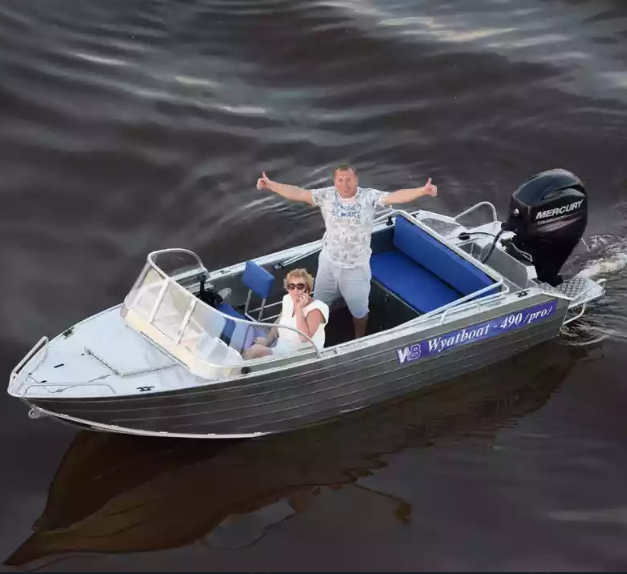 Алюминиевый катер Wyatboat-490 Pro в Комсомольске-на-Амуре