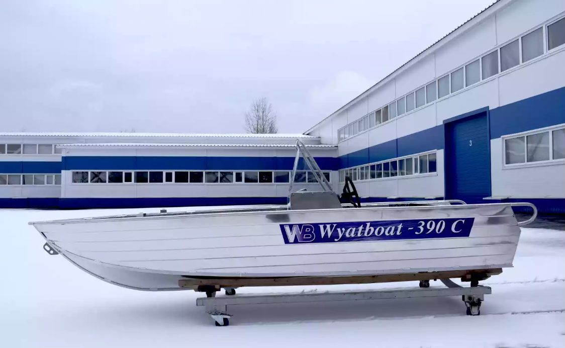 Алюминиевая лодка Wyatboat-390 C в Комсомольске-на-Амуре