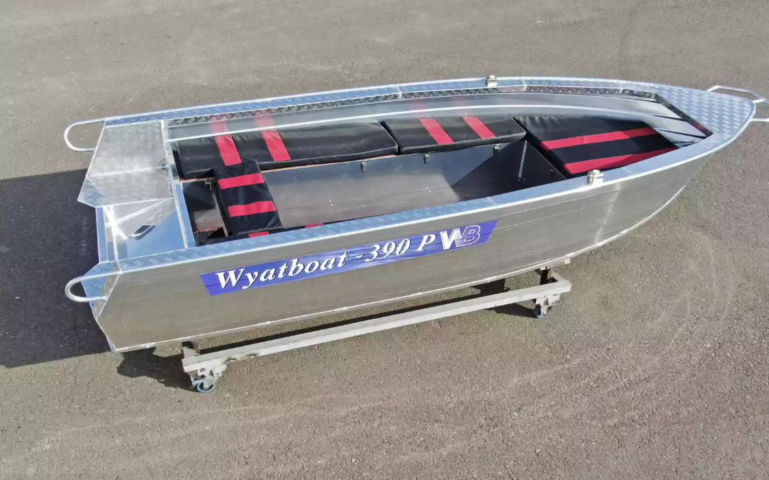 Алюминиевая лодка Wyatboat-390РМ увеличенный борт в Комсомольске-на-Амуре