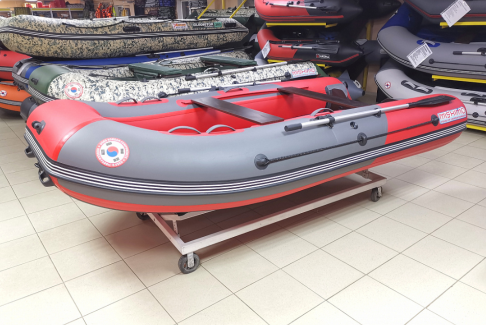 КОМПЛЕКТ Лодка MISHIMO PRO 350 + ЛОДОЧНЫЙ МОТОР MARLIN MP 9.9 (20) AMHS PRO в Комсомольске-на-Амуре