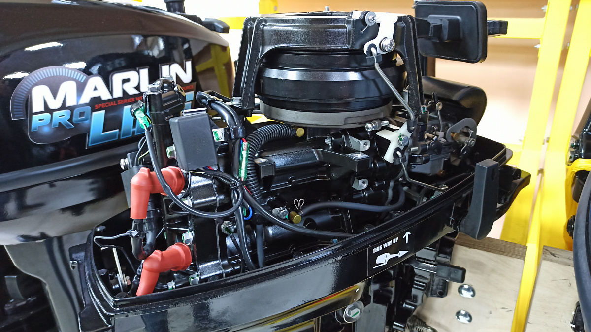 КОМПЛЕКТ Лодка MISHIMO PRO 350 + ЛОДОЧНЫЙ МОТОР MARLIN MP 9.9 (20) AMHS PRO в Комсомольске-на-Амуре