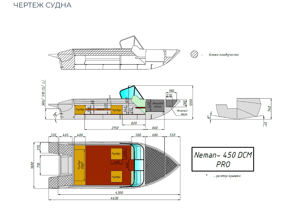 Алюминиевый катер Neman-450 DCM PRO в Комсомольске-на-Амуре