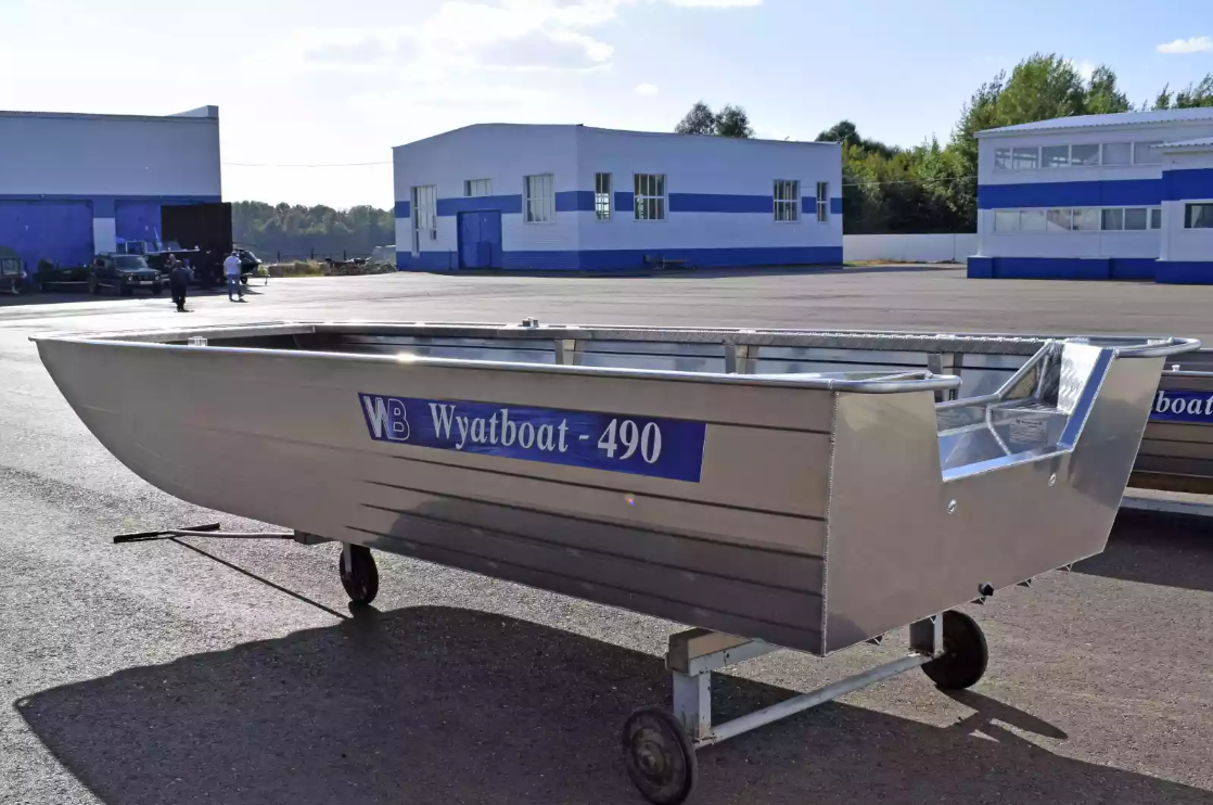 Алюминиевая лодка Wyatboat-490 Jonboat в Комсомольске-на-Амуре
