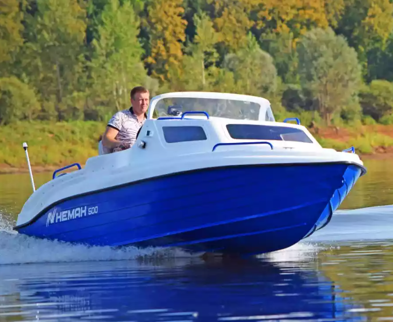 Комбинированный катер Neman-500 с каютой в Комсомольске-на-Амуре