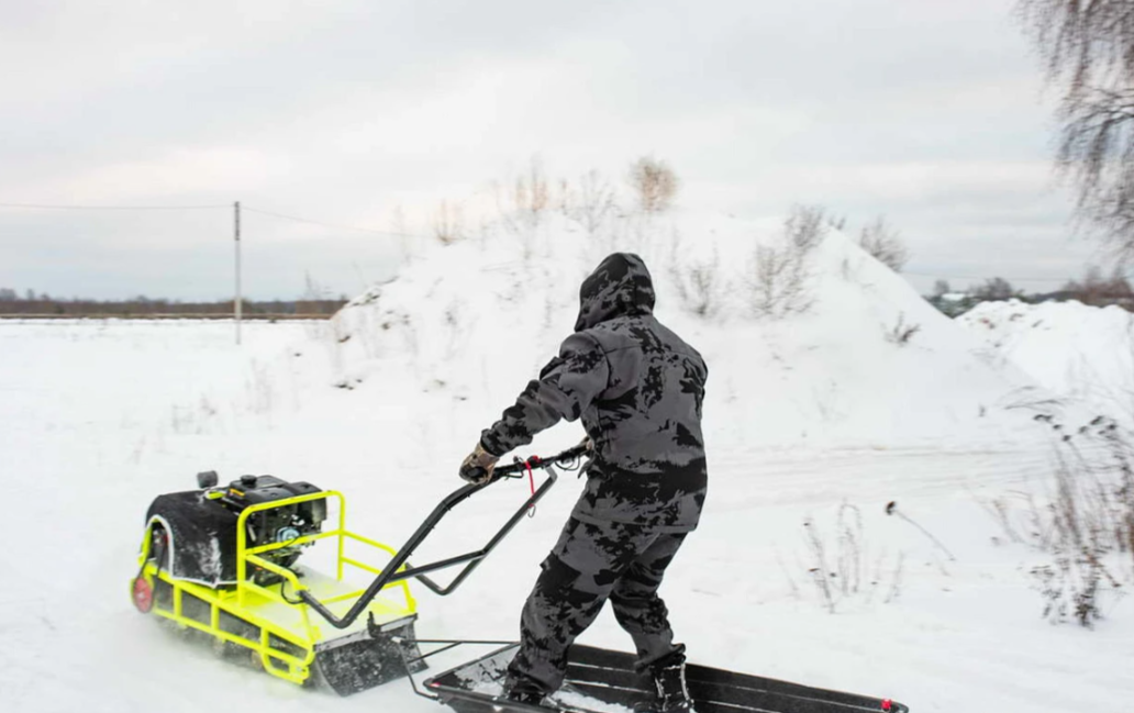Мотобуксировщик Бурлак ХОЗЯИН-1 (капот ткань) в Комсомольске-на-Амуре