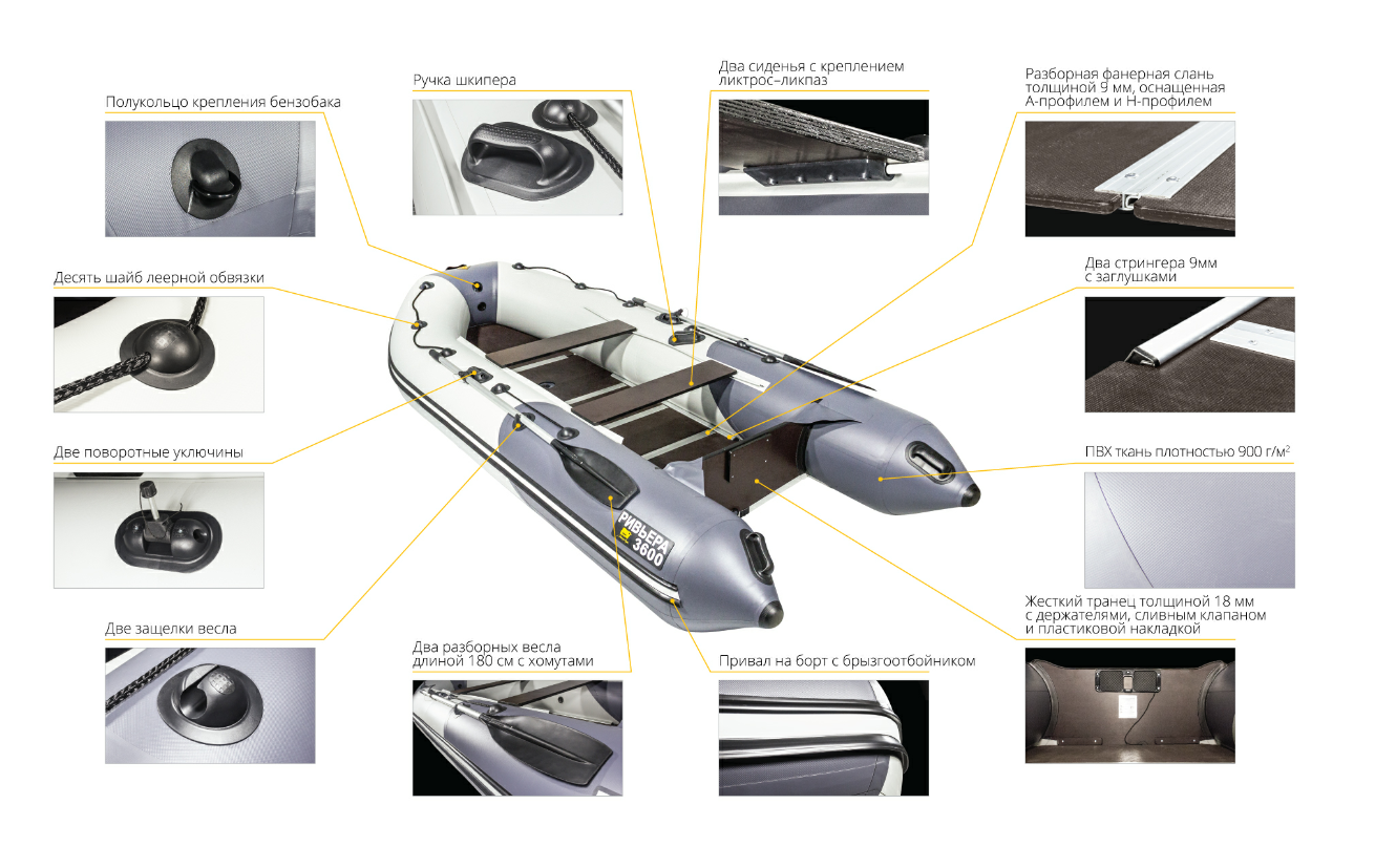 Лодка Ривьера Компакт 3600 СК в Комсомольске-на-Амуре