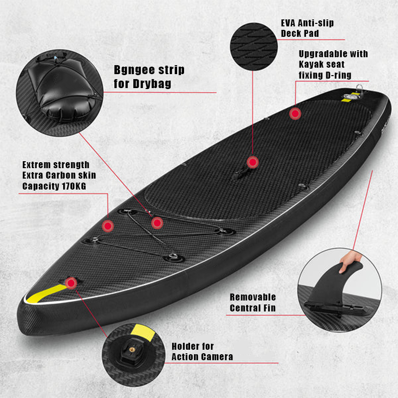 SUP (САП) ДОСКА MISHIMO CARBON DARKSIDE 11’ (335СМ) в Комсомольске-на-Амуре