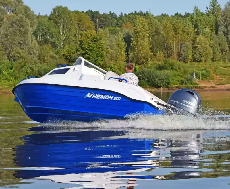 Комбинированный катер Neman-500 с каютой в Комсомольске-на-Амуре