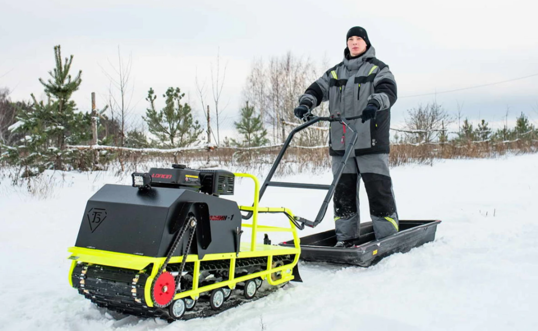 Мотобуксировщик Бурлак ХОЗЯИН-1 (капот ткань) в Комсомольске-на-Амуре