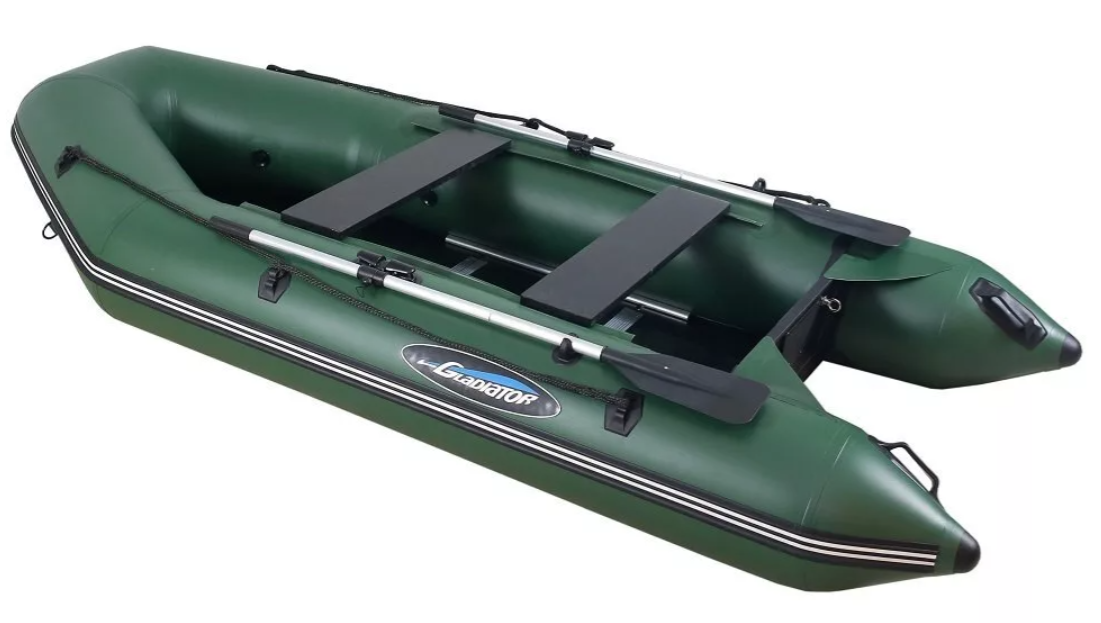 МОТОРНО-ГРЕБНАЯ ЛОДКА ПВХ GLADIATOR А 340 ТК С ФАНЕРНЫМ ПОЛОМ в Комсомольске-на-Амуре