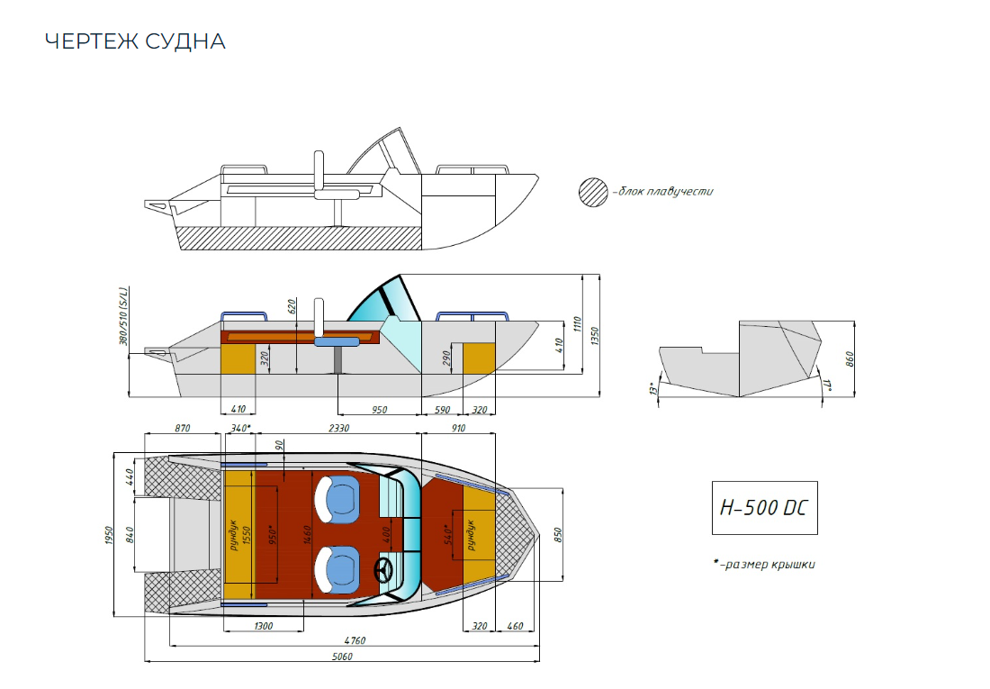 Алюминиевый катер Неман-500 DC в Комсомольске-на-Амуре