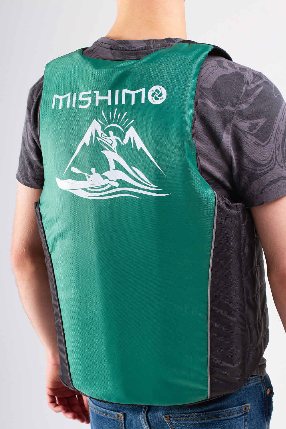 Жилет спасательный MISHIMO PRO Премиум качества Черно-зеленый в Комсомольске-на-Амуре