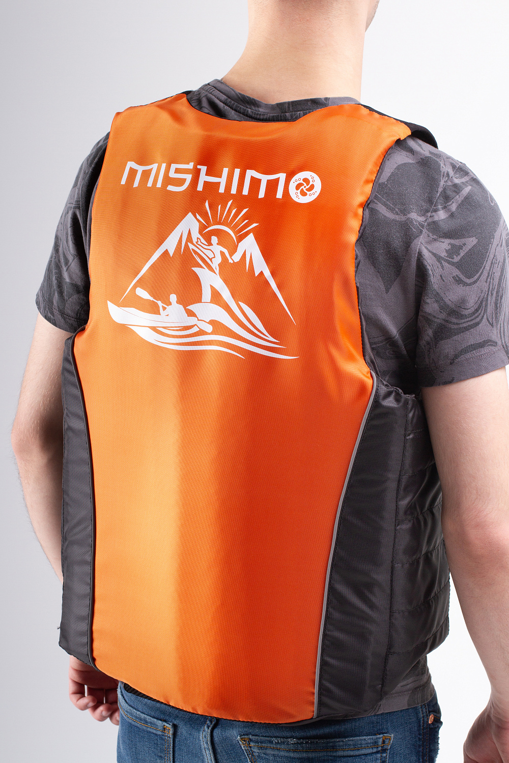 Жилет спасательный MISHIMO PRO Премиум качества Черно-оранжевый в Комсомольске-на-Амуре